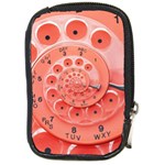 Apircot Orange Vintage Retro Rotary Dial Spiral Droste  Compact Camera Leather Case