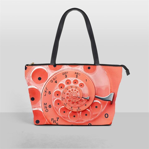 Apircot Orange Vintage Retro Rotary Dial Spiral Droste  Classic Shoulder Handbag from ArtsNow.com Front