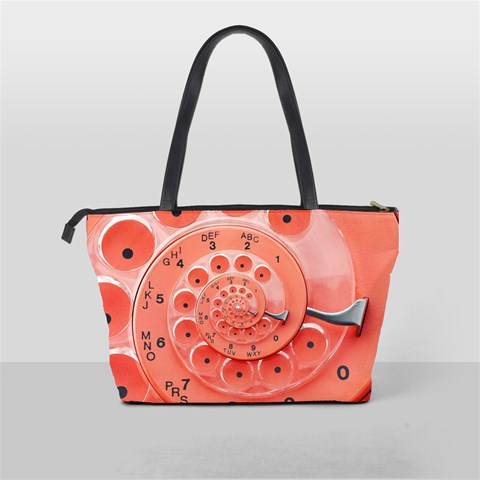 Apircot Orange Vintage Retro Rotary Dial Spiral Droste  Classic Shoulder Handbag from ArtsNow.com Back