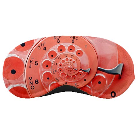 Apircot Orange Vintage Retro Rotary Dial Spiral Droste  Sleeping Mask from ArtsNow.com Front