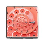 Apircot Orange Vintage Retro Rotary Dial Spiral Droste  Memory Card Reader (Square)