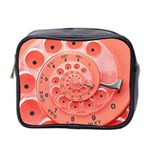 Apircot Orange Vintage Retro Rotary Dial Spiral Droste  Mini Toiletries Bag (Two Sides)