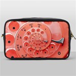 Apircot Orange Vintage Retro Rotary Dial Spiral Droste  Toiletries Bag (One Side)