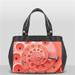 Apircot Orange Vintage Retro Rotary Dial Spiral Droste  Oversize Office Handbag (2 Sides)