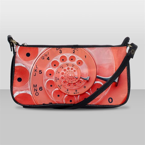 Apircot Orange Vintage Retro Rotary Dial Spiral Droste  Shoulder Clutch Bag from ArtsNow.com Front