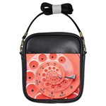 Apircot Orange Vintage Retro Rotary Dial Spiral Droste  Girls Sling Bag