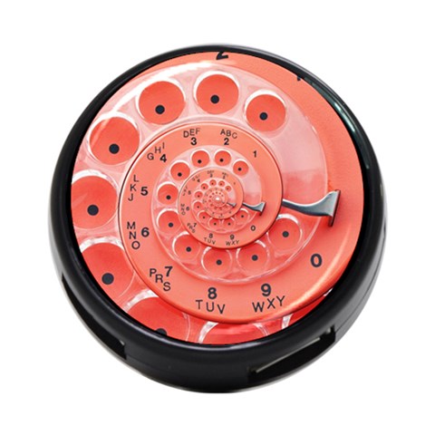 Apircot Orange Vintage Retro Rotary Dial Spiral Droste  4 Front