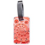 Apircot Orange Vintage Retro Rotary Dial Spiral Droste  Luggage Tag (two sides)