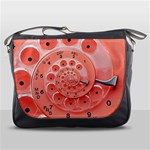 Apircot Orange Vintage Retro Rotary Dial Spiral Droste  Messenger Bag