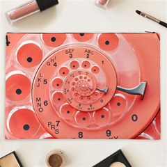 Apircot Orange Vintage Retro Rotary Dial Spiral Droste  Cosmetic Bag (XXL) from ArtsNow.com Back