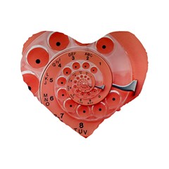 Apircot Orange Vintage Retro Rotary Dial Spiral Droste  Standard 16  Premium Heart Shape Cushion  from ArtsNow.com Front