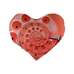 Apircot Orange Vintage Retro Rotary Dial Spiral Droste  Standard 16  Premium Heart Shape Cushion  from ArtsNow.com Back