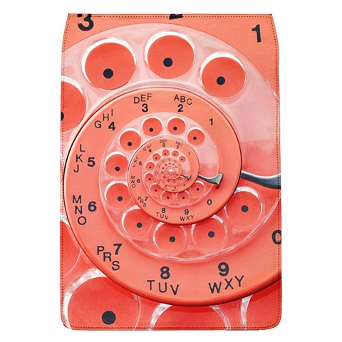 Apircot Orange Vintage Retro Rotary Dial Spiral Droste  Removable Flap Cover (L) from ArtsNow.com Front