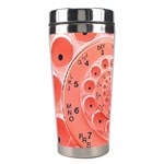 Apircot Orange Vintage Retro Rotary Dial Spiral Droste  Stainless Steel Travel Tumbler