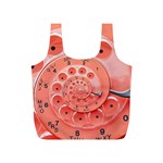 Apircot Orange Vintage Retro Rotary Dial Spiral Droste  Full Print Recycle Bag (S)