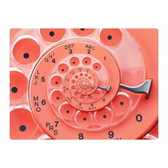 Apircot Orange Vintage Retro Rotary Dial Spiral Droste  Double Sided Flano Blanket (Mini) from ArtsNow.com 35 x27  Blanket Front