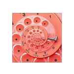 Apircot Orange Vintage Retro Rotary Dial Spiral Droste  Satin Bandana Scarf