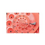 Apircot Orange Vintage Retro Rotary Dial Spiral Droste  Satin Wrap