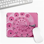 Retro Vintage Pink Rotary Dial Spiral Droste Small Mousepad