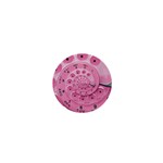 Retro Vintage Pink Rotary Dial Spiral Droste 1  Mini Button