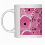 Retro Vintage Pink Rotary Dial Spiral Droste White Mug