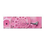 Retro Vintage Pink Rotary Dial Spiral Droste Sticker (Bumper)