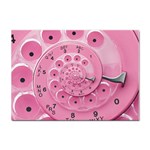 Retro Vintage Pink Rotary Dial Spiral Droste Sticker A4 (10 pack)