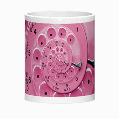 Retro Vintage Pink Rotary Dial Spiral Droste Morph Mug from ArtsNow.com Center