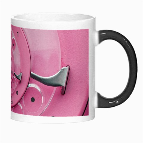 Retro Vintage Pink Rotary Dial Spiral Droste Morph Mug from ArtsNow.com Right