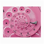 Retro Vintage Pink Rotary Dial Spiral Droste Small Glasses Cloth