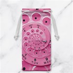 Retro Vintage Pink Rotary Dial Spiral Droste Jewelry Bag