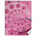 Retro Vintage Pink Rotary Dial Spiral Droste Canvas 36  x 48 