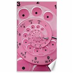 Retro Vintage Pink Rotary Dial Spiral Droste Canvas 40  x 72 