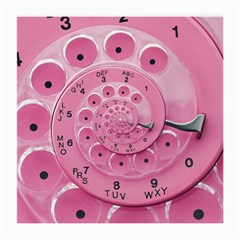 Retro Vintage Pink Rotary Dial Spiral Droste Medium Glasses Cloth (2 Sides) from ArtsNow.com Front