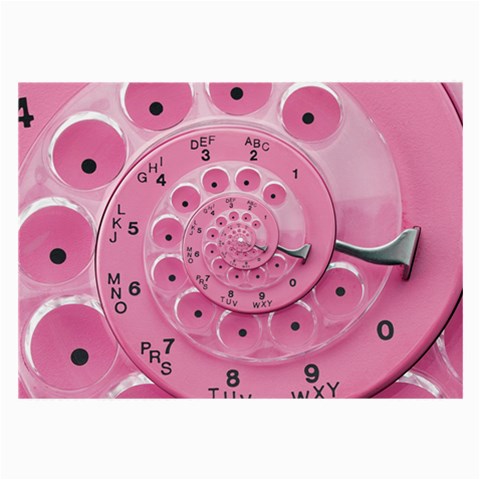 Retro Vintage Pink Rotary Dial Spiral Droste Large Glasses Cloth from ArtsNow.com Front