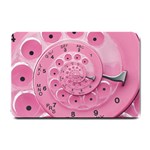 Retro Vintage Pink Rotary Dial Spiral Droste Small Doormat