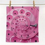 Retro Vintage Pink Rotary Dial Spiral Droste Face Towel