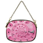 Retro Vintage Pink Rotary Dial Spiral Droste Chain Purse (Two Sides)