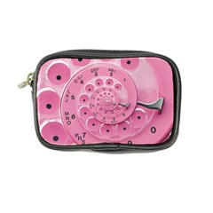 Retro Vintage Pink Rotary Dial Spiral Droste Coin Purse from ArtsNow.com Front