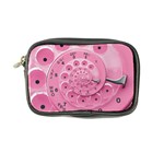 Retro Vintage Pink Rotary Dial Spiral Droste Coin Purse