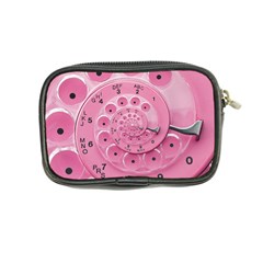 Retro Vintage Pink Rotary Dial Spiral Droste Coin Purse from ArtsNow.com Back