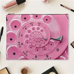 Retro Vintage Pink Rotary Dial Spiral Droste Cosmetic Bag (XL)