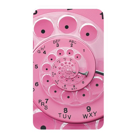 Retro Vintage Pink Rotary Dial Spiral Droste Memory Card Reader (Rectangular) from ArtsNow.com Front