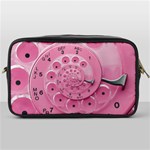 Retro Vintage Pink Rotary Dial Spiral Droste Toiletries Bag (One Side)