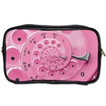 Retro Vintage Pink Rotary Dial Spiral Droste Toiletries Bag (Two Sides)