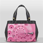 Retro Vintage Pink Rotary Dial Spiral Droste Oversize Office Handbag