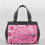 Retro Vintage Pink Rotary Dial Spiral Droste Oversize Office Handbag (2 Sides)