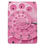 Retro Vintage Pink Rotary Dial Spiral Droste Removable Flap Cover (S)