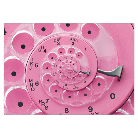 Retro Vintage Pink Rotary Dial Spiral Droste Samsung Galaxy Note 4 Case (White) from ArtsNow.com Front