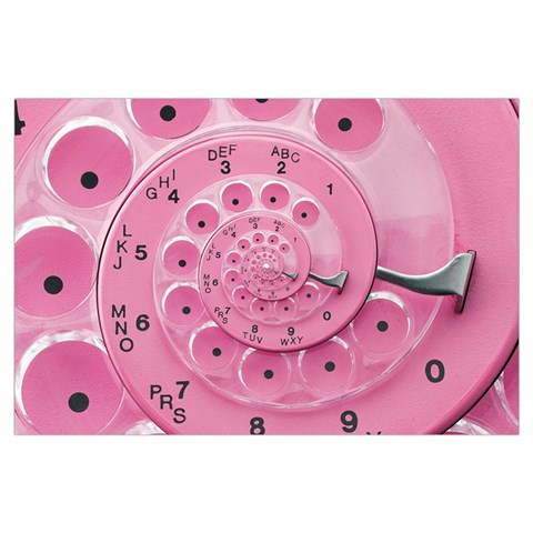 Retro Vintage Pink Rotary Dial Spiral Droste Samsung Galaxy Note 4 Case (Black) from ArtsNow.com Front